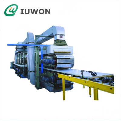 Iuwon Automatic Rockwool/PIR/PU Foaming Sandwich Wall/Roof Panel Making Roll Forming Machine