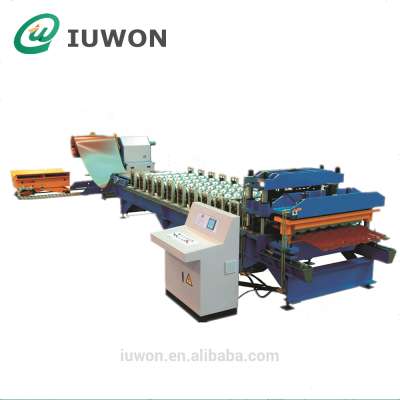 Glazed Color Tile Steel Roof Rolling Press Forming machine