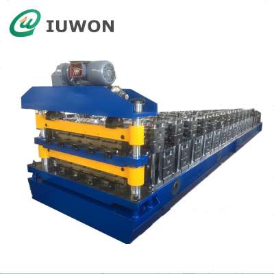 R-panel (PBR) and Ag-panel (Tuff-rib) Roof Panel Double Layer Roll Forming Machine