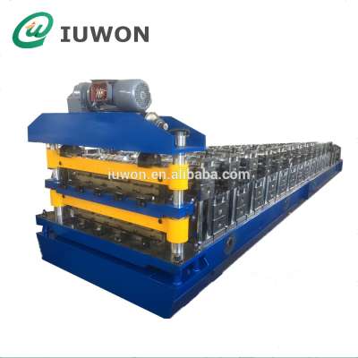 Colored Steel Sheet AG Panel and R Panel Double Deck Roof Roll Forming Machine